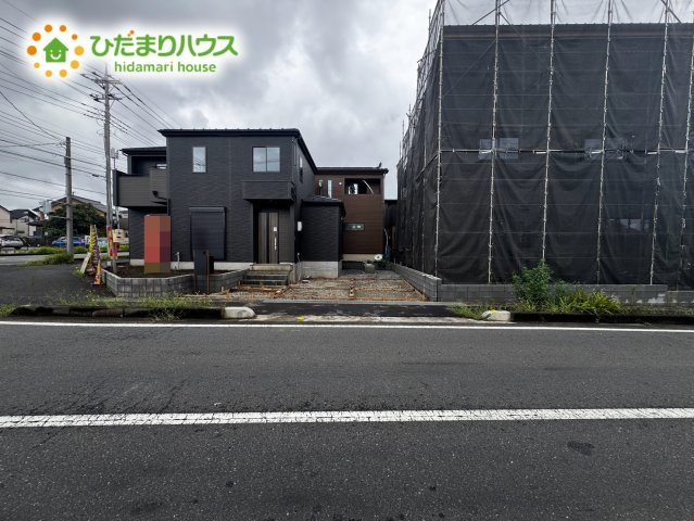 桶川市上日出谷南6期　新築戸建　グラファーレ01の前面道路含む現地写真|9/12撮影