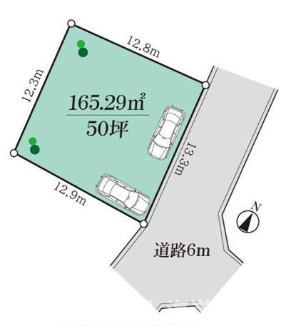 藤沢市大庭　売地の土地図|土地図