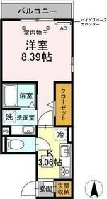 Alluge岐阜(アリュージュ)の間取り