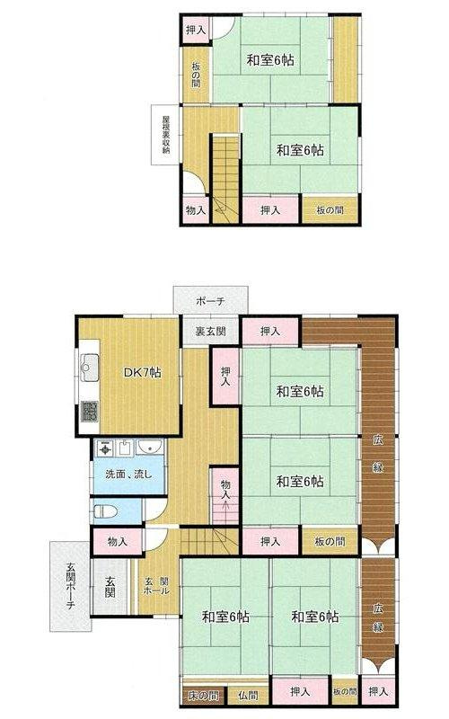 別府市山の手町の間取り