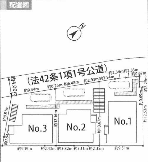 町田市西成瀬3丁目　新築戸建全3棟　№3の区画図