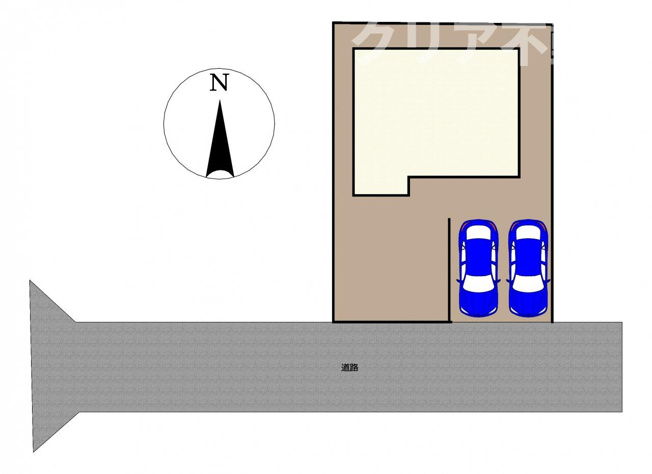 【区画図】 | 前橋市粕川町再生住宅　全室洋室＋2台並列