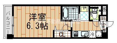 Luxe布施東2の間取り