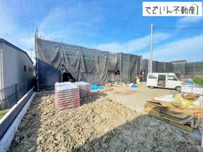 【外観】 | CRADLE GARDEN加須市下高柳 第3　【平屋】新築住宅 | ≪1号棟≫
現地(2026年7月撮影)