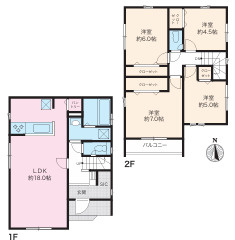 平塚市入野　新築戸建　全３棟の間取り|３号棟
