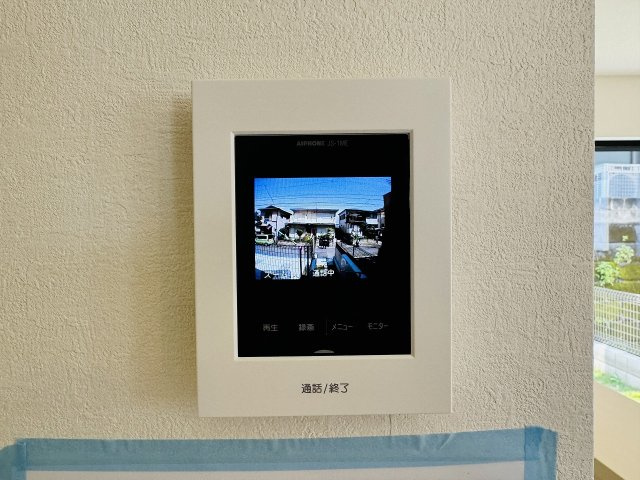 八王子市　長沼町　新築一戸建て　７期のセキュリティ|～TVモニター付インターホン　訪問者の確認に便利です～