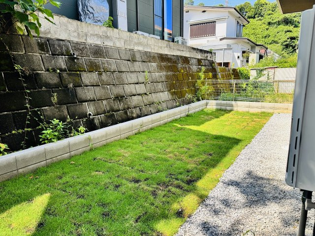 八王子市　長沼町　新築一戸建て　７期の庭|～ガーデニングなども楽しめる広い庭付き～