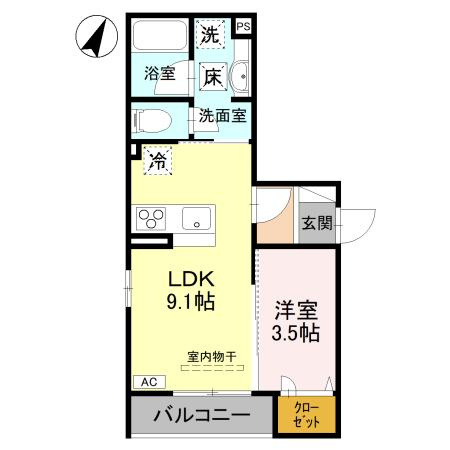 D-Grande弥生Eの間取り