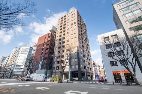 アクシア日本橋の外観|平成１２年築の新耐震基準マンション、アクシア日本橋は即日現地案内可能となっておりますので、お気軽にお問い合わせください！