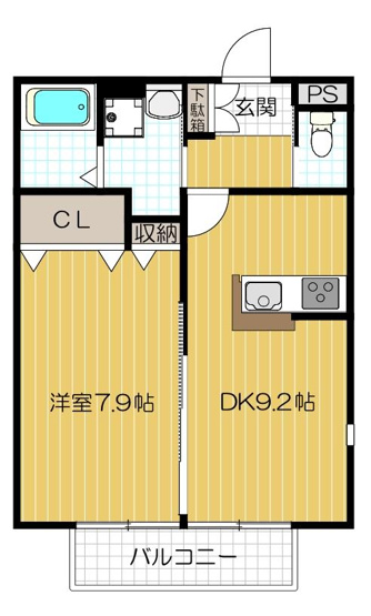 【間取り】 | カーサ上島頭