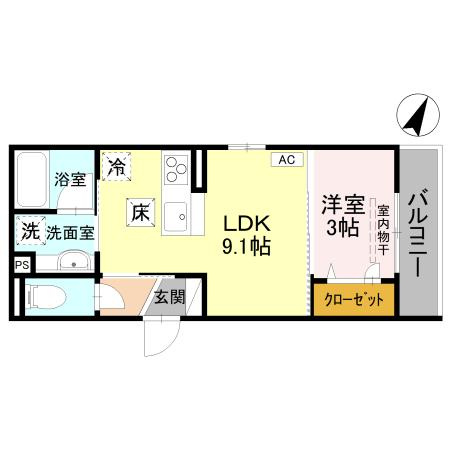 D-Grande弥生Eの間取り