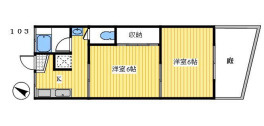 長谷ハイツの間取り