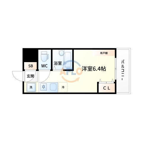 キャッスル北沢新大阪の間取り|キャッスル北沢新大阪　間取り