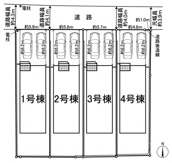 【区画図】 | 東海市加木屋町第37　3号棟【仲介手数料０円】