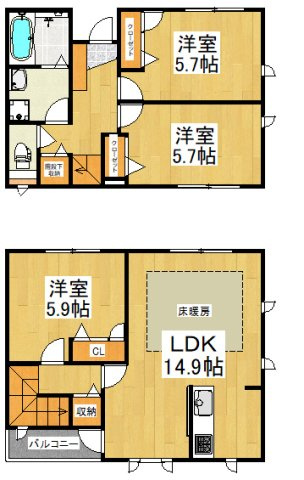 プレミアリンジュの間取り