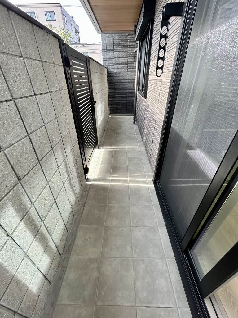 熊本市東区長嶺西３丁目の賃貸マンションのバルコニー