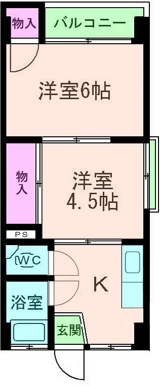 向川原土井マンションの間取り