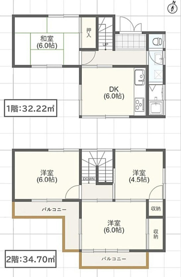【間取り】 | 4DKはダイニングキッチンと4つの居室がある間取りです。大家族や二世帯住宅、または複数人で暮らす場合に適しています。食事スペースとくつろぎの場を分け、それぞれの個室も確保できるため、快適に過ごせます。