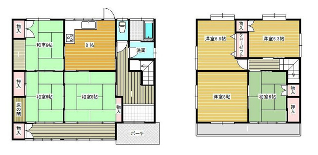 【間取り】 | 中古戸建　永井川字東山 | ★内覧予約でブランド米2kg★　
