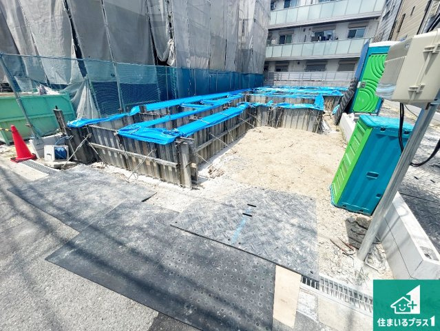 大阪市平野区瓜破西　第1期　新築一戸建ての外観|周辺は落ち着いた街並みの住宅地！子育てがしやすい住環境です！まだ未完成ですが、現地でしかわからない事もございます。是非一度ご覧ください。