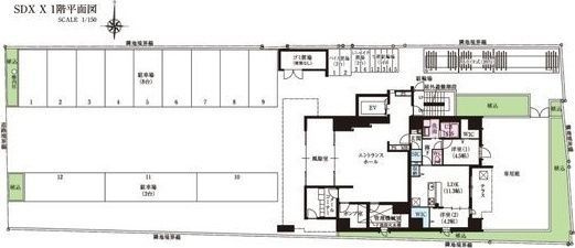 スプランディッドX(テン)の区画図