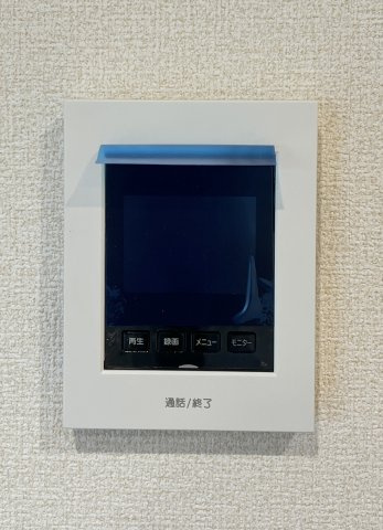 中野町第1　1号棟の防犯設備|モニター付インターホンで訪問者の確認もでき家族も安心です。