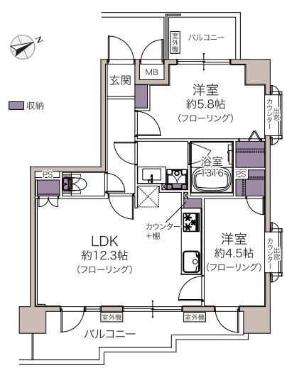 ライオンズシティ椎名町の間取り