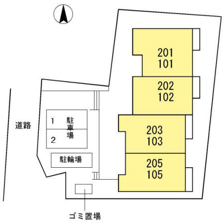 アイリスコートの区画図