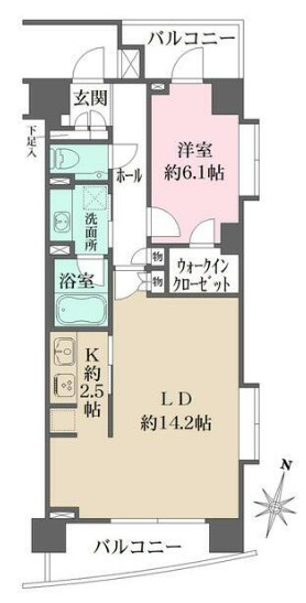 グルックハイム紀尾井町の間取り