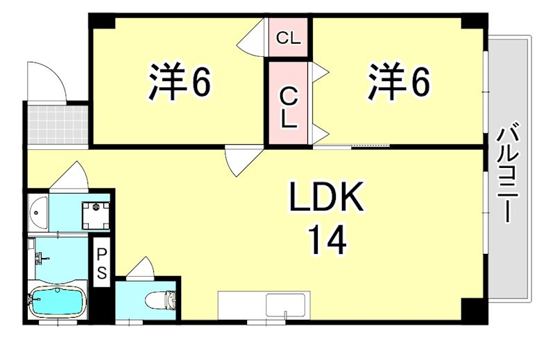 ネクステージ塚口５番館の間取り