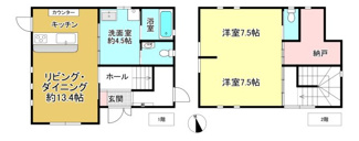 【間取り】 | 大津市坂本1丁目25-57　中古戸建