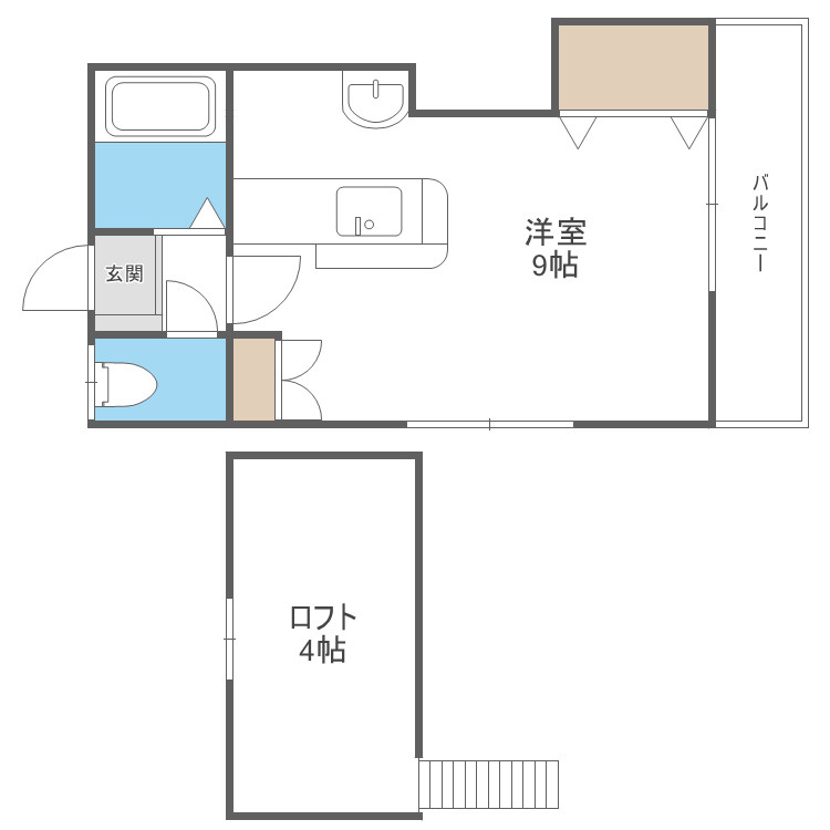 ハイデンス高雄の間取り|別号数タイプ
