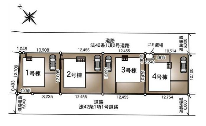 千葉市若葉区千城台西２丁目第５の区画図