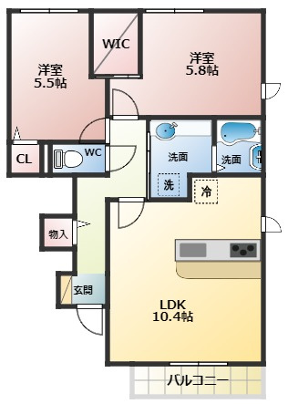 【間取り】 | ルミエール誉田
