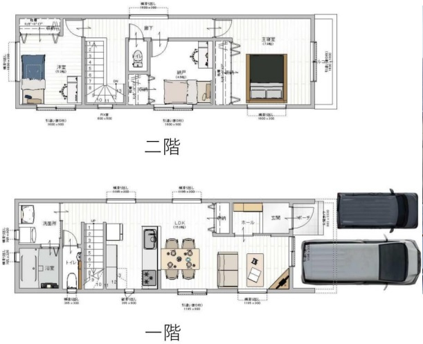 【間取り】 | 西大塚2丁目戸建