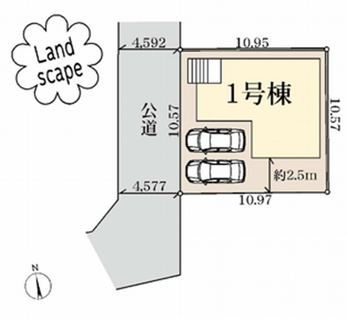 【仲介手数料０円】綾瀬市落合北6丁目　新築一戸建ての区画図|【仲介手数料０円】綾瀬市落合北6丁目　新築一戸建て