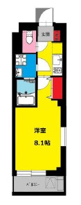 b'CASA 西日暮里の間取り