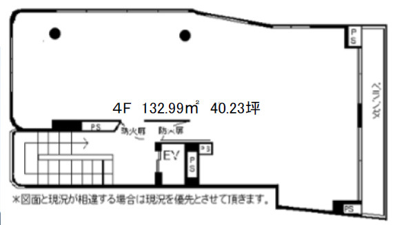 松戸市松戸の店舗事務所の間取り