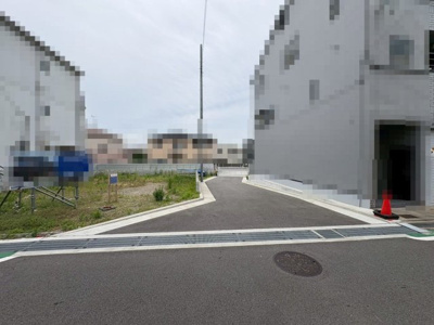 【前面道路含む現地写真】 | 伯太町５丁目　建築条件付売土地 | 敷地を有効的に使え、住宅の設計プランが立てやすい整形地です♪
