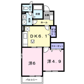 【間取り】 | レザン・ラブール　Ａ