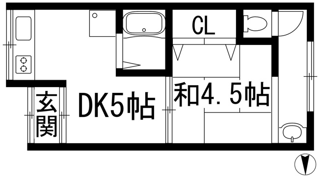 【間取り】 | 呉服町桜井貸家