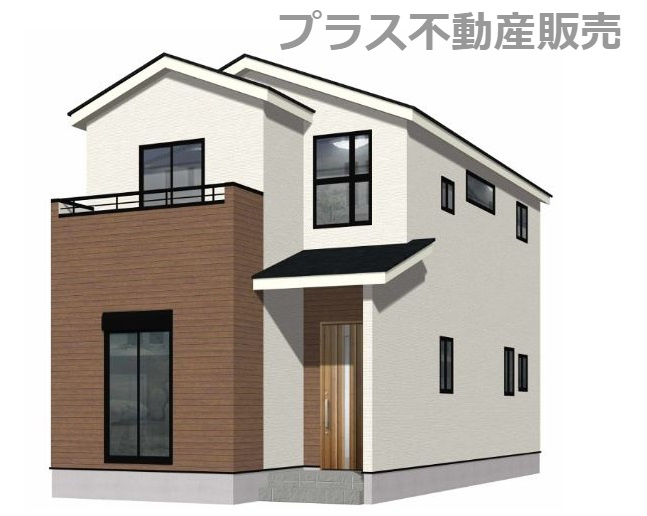 【外観】 | 福岡市東区美和台5丁目9期　2号棟（全2棟）【仲介手数料無料・0円】 | 建築中の物件は、お近くのモデルハウスも一緒にご覧頂けます。