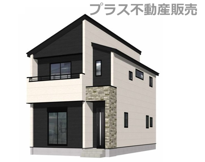 【外観】 | 福岡市東区美和台5丁目9期　1号棟（全2棟）【仲介手数料無料・0円】 | 建築中の物件は、お近くのモデルハウスも一緒にご覧頂けます。