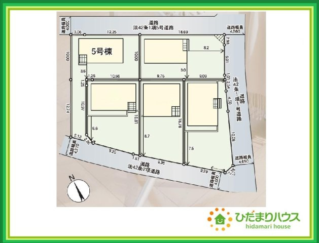 郡山市横塚第11　新築戸建　5号棟の区画図|小中学校まで、それぞれ徒歩10分圏内！公園も近く子育て環境良好です(^^)/