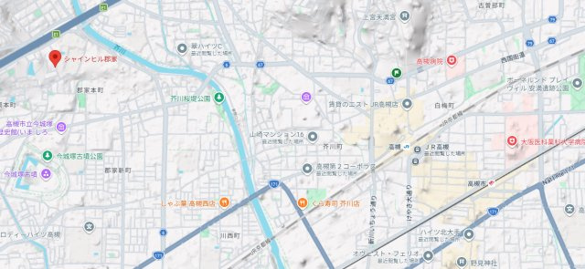 シャインヒル郡家の地図