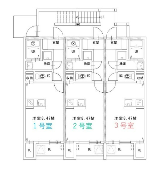 【間取り】 | アドバンス香椎参道B棟