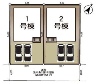 【区画図】 | 新築　新潟市中央区上所中 第2 2号