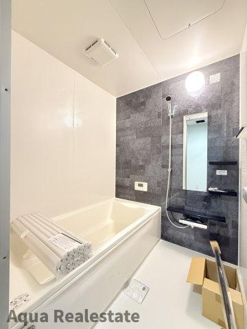 坂出市江尻町の新築一戸建の浴室|ゆったり過ごせるお風呂です