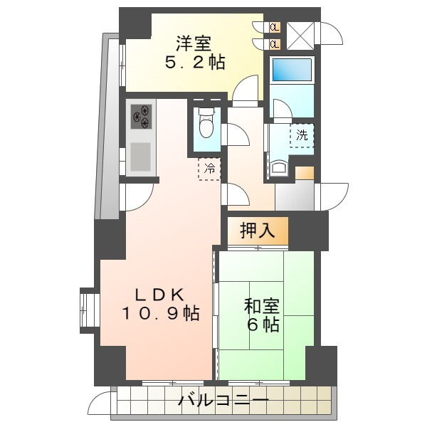 ライオンズマンション須磨マリンビューの間取り