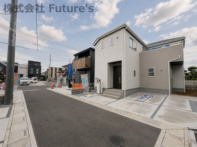 三郷市彦糸1丁目　新築戸建　全6棟　1号棟の前面道路含む現地写真|前面道路含む現地写真です。